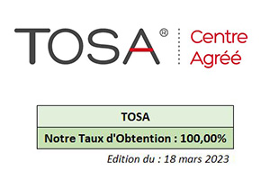 CERTIFICATION TOSA