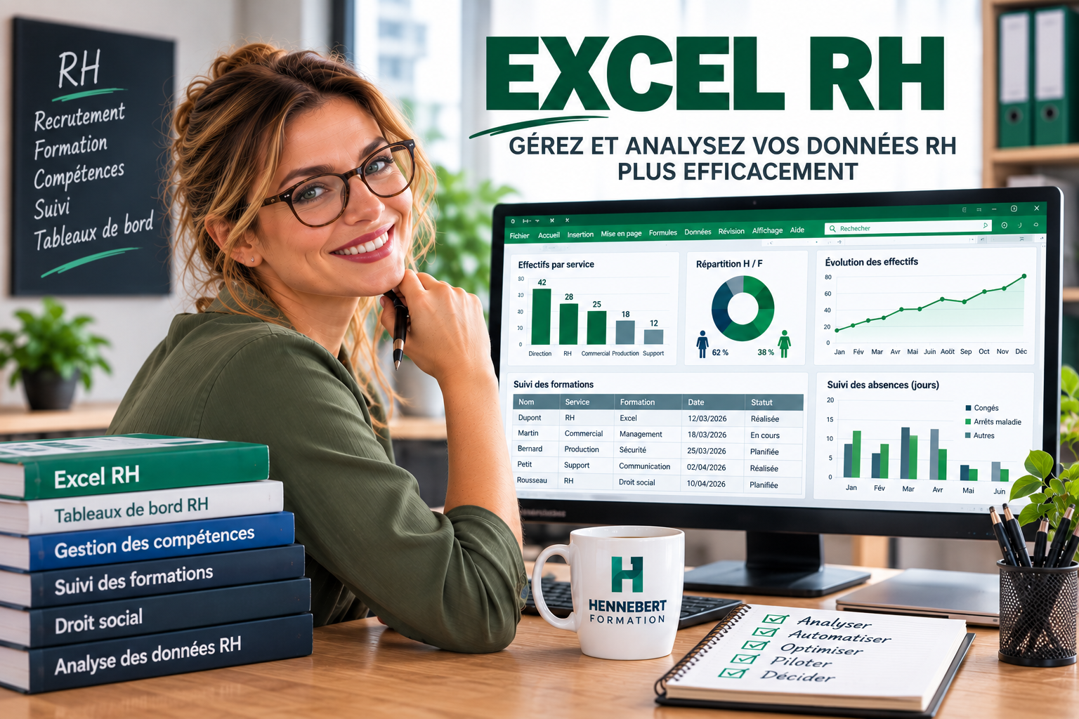 Formation Excel RH – tableaux de bord et indicateurs RH